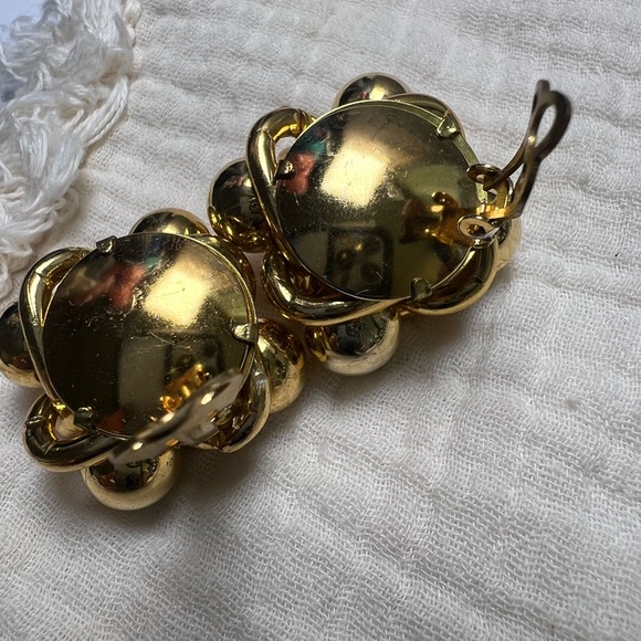 Vintage Joel Powell Designs Clip Earrings Gold - Picture 5 of 6